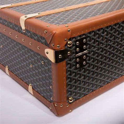 goyard travel trunk